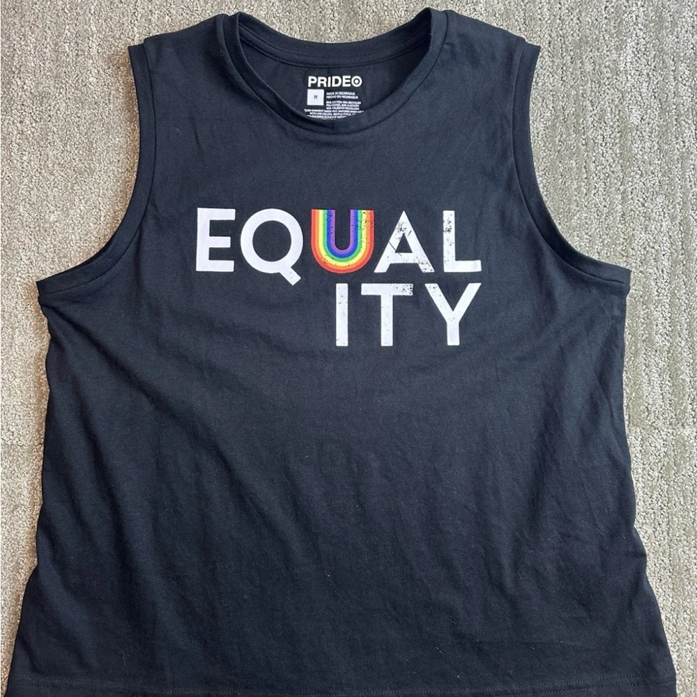 Black Equality Tank Top‎